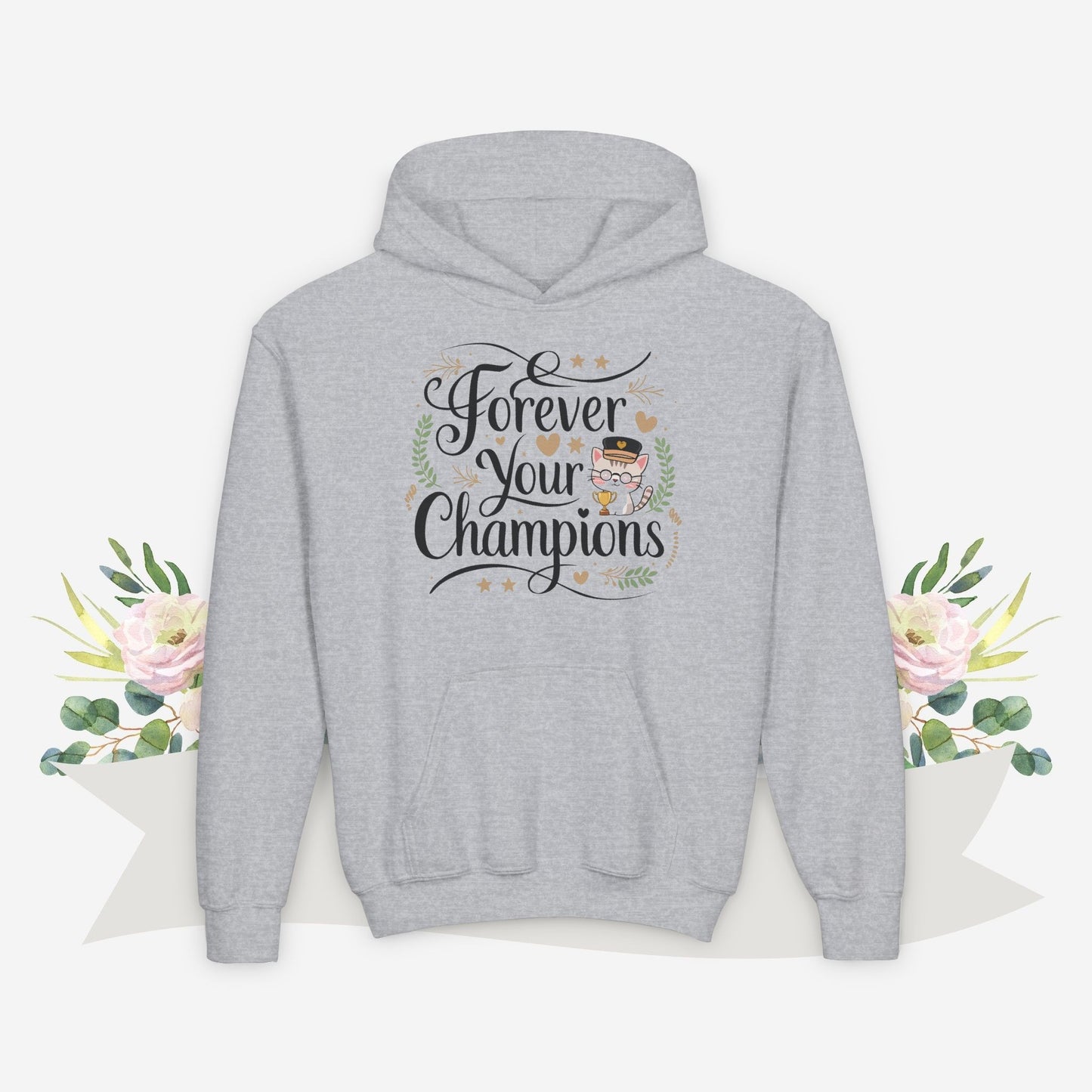 Purrfectly Pampered Youth Heavy Blend Hoodie