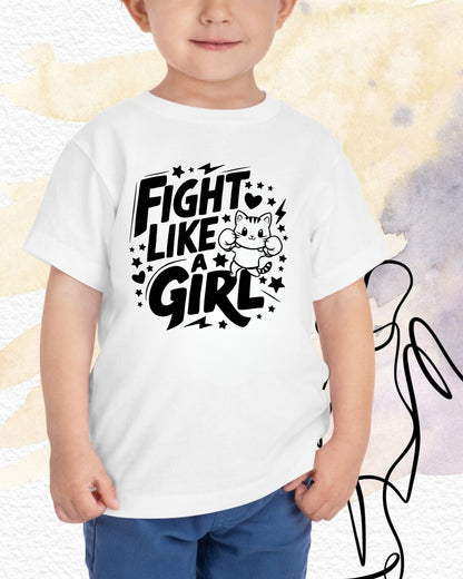 Fight Like Girl Youth Heavy Cotton T-Shirt