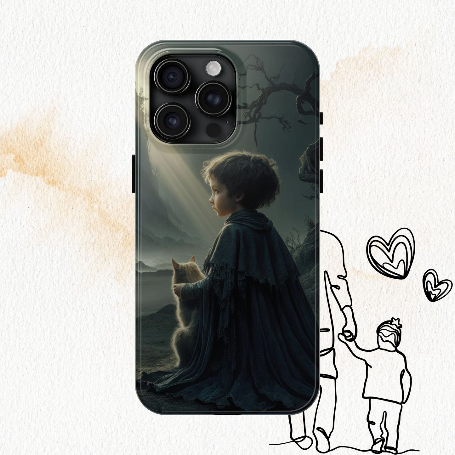 Meowtime Mate Wireless Charging Support Tough Case.