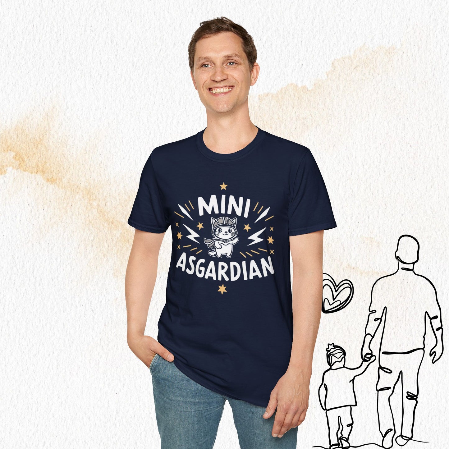 Mini Asgardian Cotton Crew Neck Men Tshirt