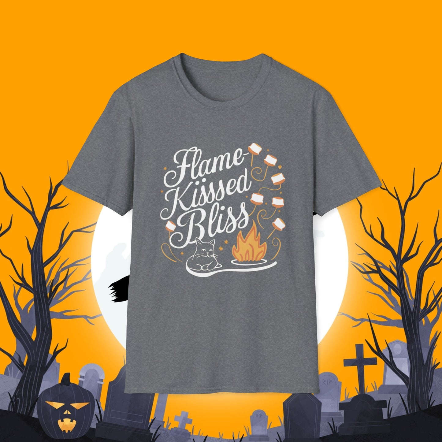 Flame Kiss Bliss Cotton Men Tshirt