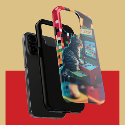 Meowstalgia Wireless Charging Support Tough Case.