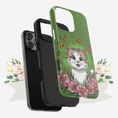 Green Mewsic Wireless Charging Support Tough Case