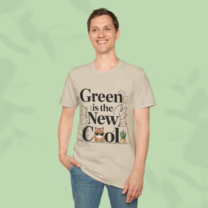 Green Is The New Cool Cotton T-Shirt