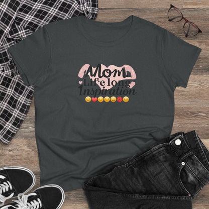 Mom Life Long Inspiration Women Cotton Tshirt