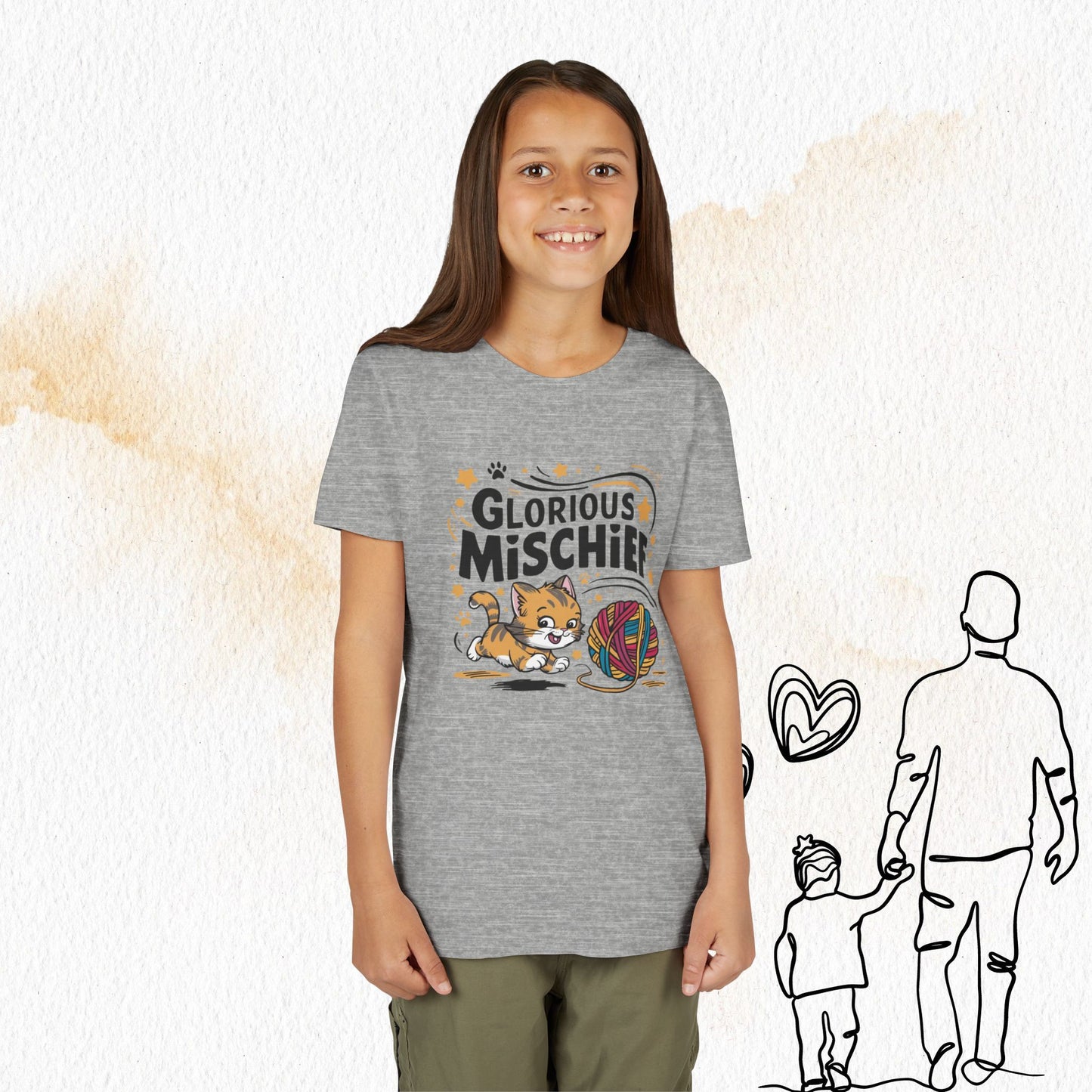 Glorious Mischief  Youth Heavy Cotton T-Shirt