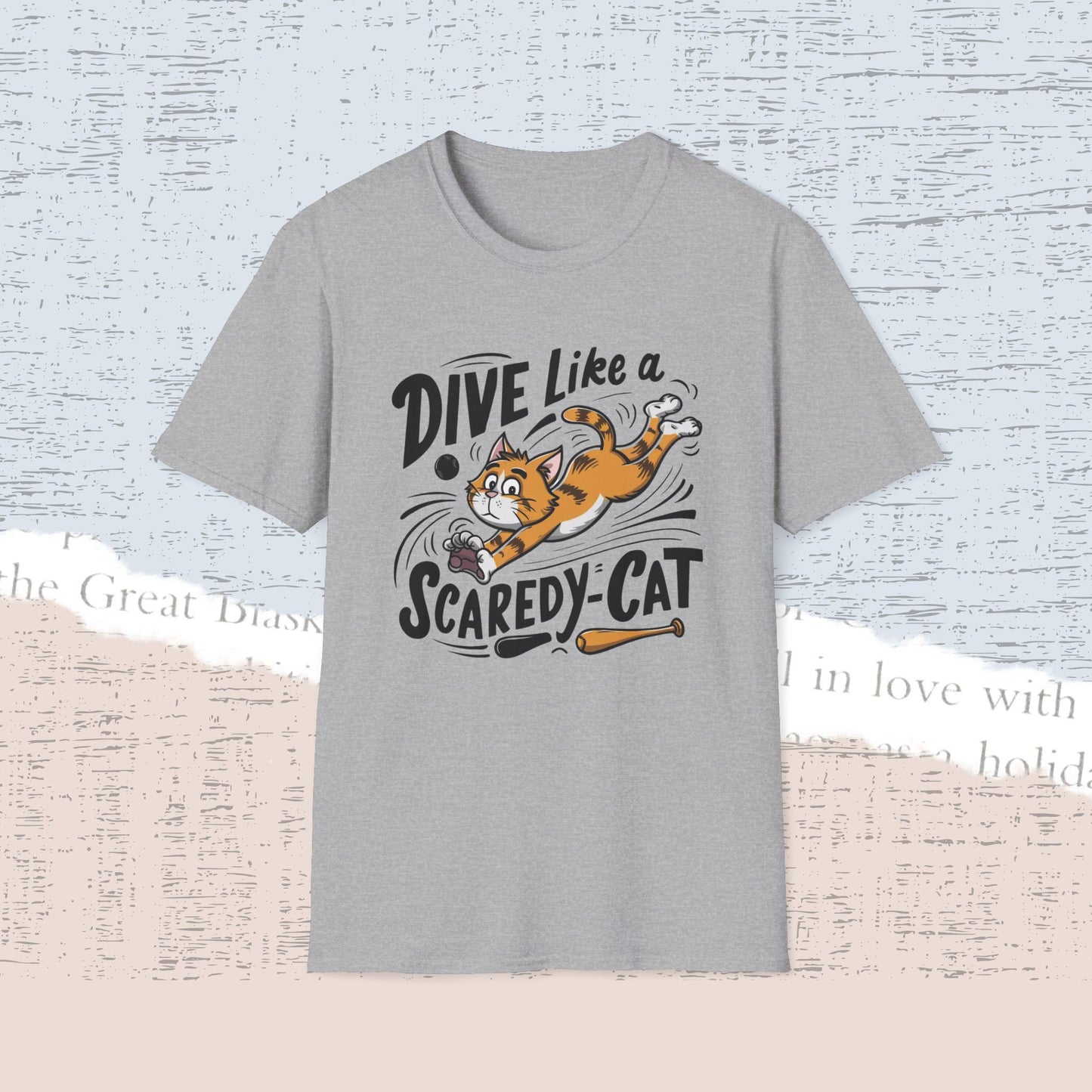 Dive Like Scaredy Cat Cotton Men Tee