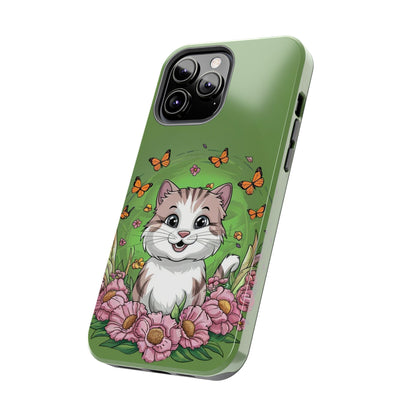 Green Mewsic Wireless Charging Support Tough Case