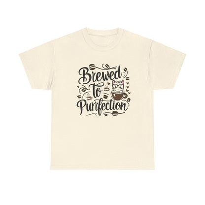 Brewed To Purrfections Coffee  T-Shirt