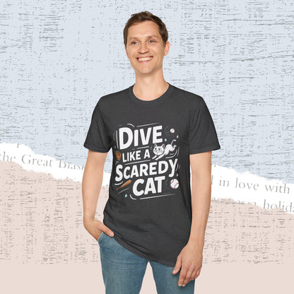 Dive Like Scaredy Cat Cotton Men Tee