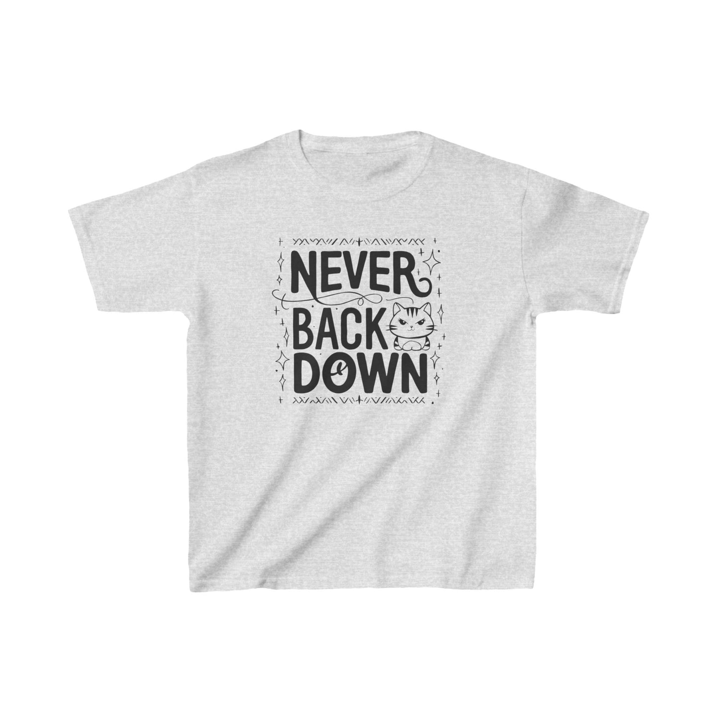 Never Back Down Kid Cotton T-Shirt