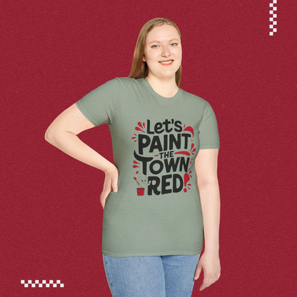 Let Paint Town Red Idiom Cotton T-Shirt