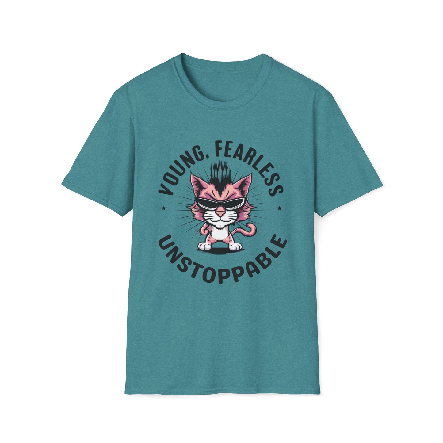 Young Fearless Unstoppable Cotton Men Tee