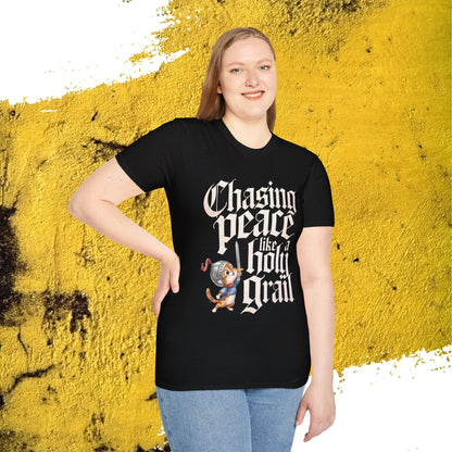 Chasing Peace Like Holy Grail Cotton Tee