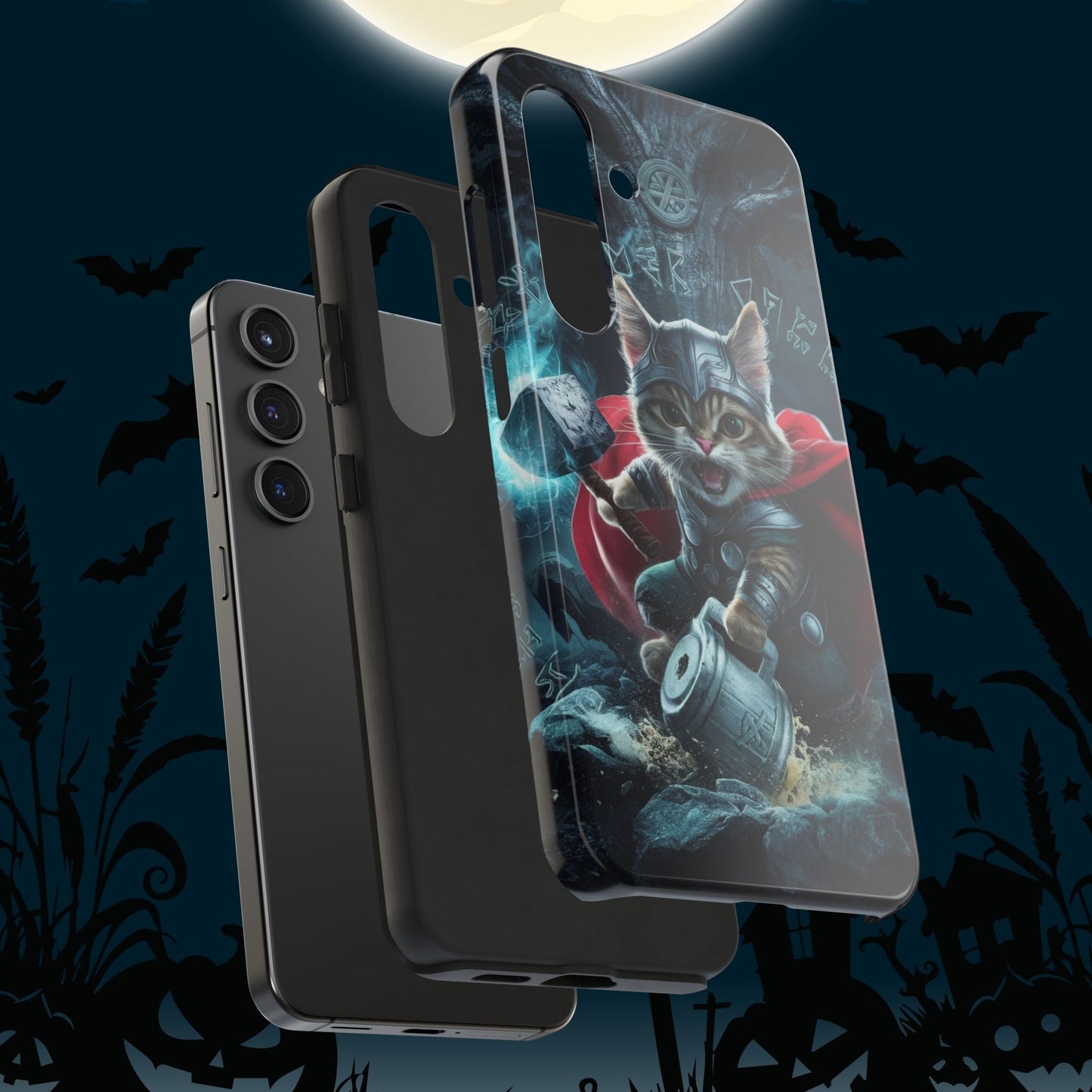 Meow Mjolnir Wireless Charging Support Tough Case