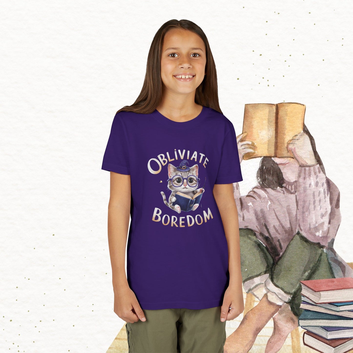 Obliviate Boredom Youth Heavy Cotton T-Shirt