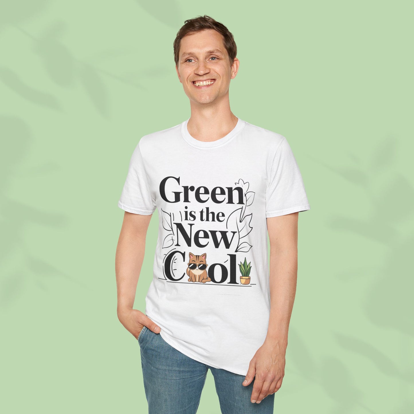 Green Is The New Cool Cotton T-Shirt