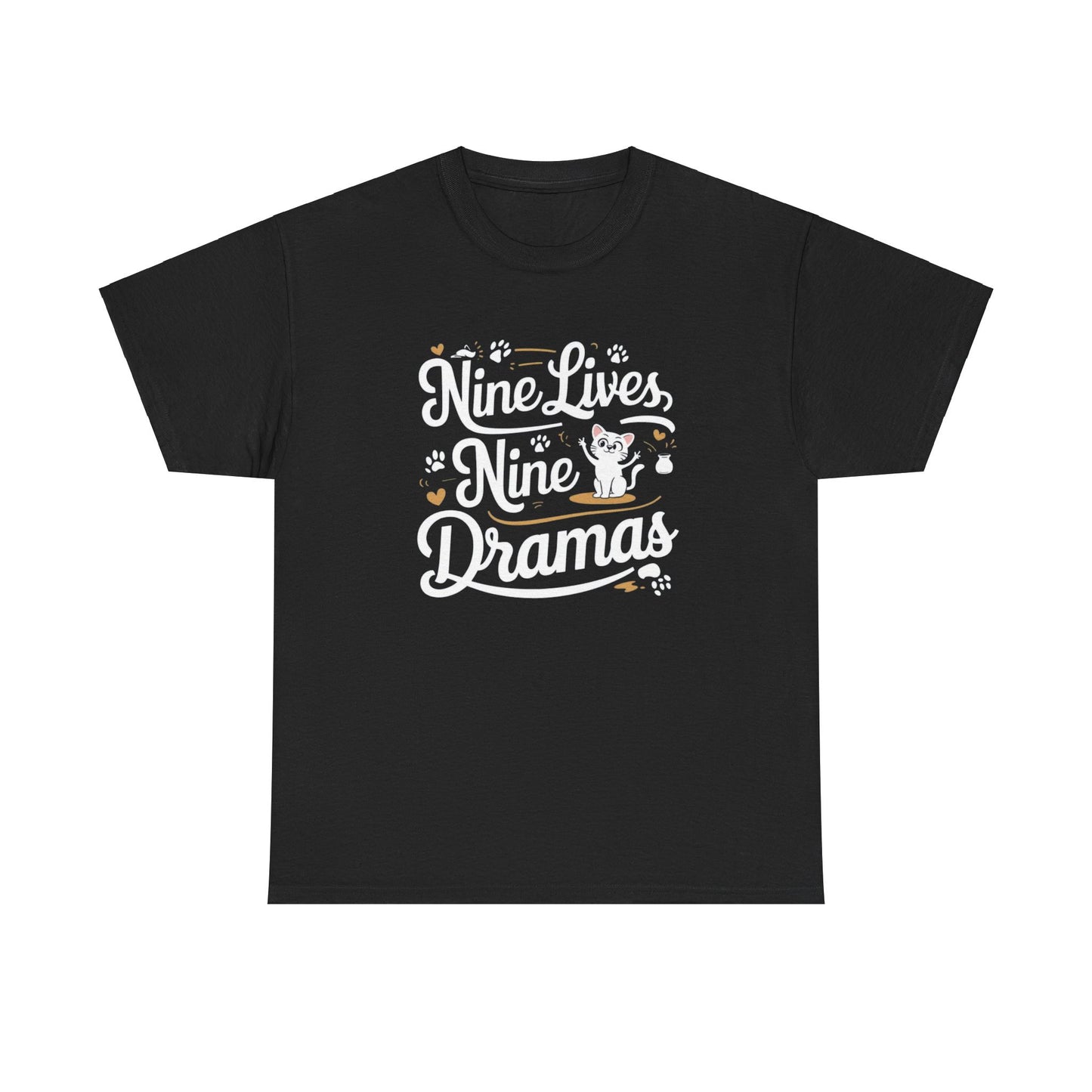 Nine Lives Nine Drama Idiom Cotton T-Shirt