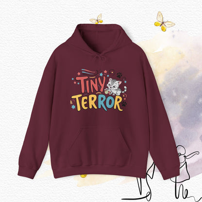 Fearless Feline Flyer Heavy Cotton Hoodie