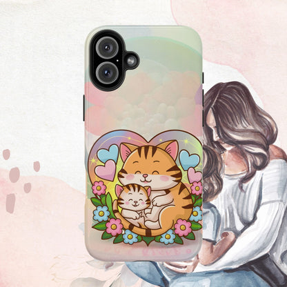 Kitten Cuddle Wireless Charging Support Tough Case