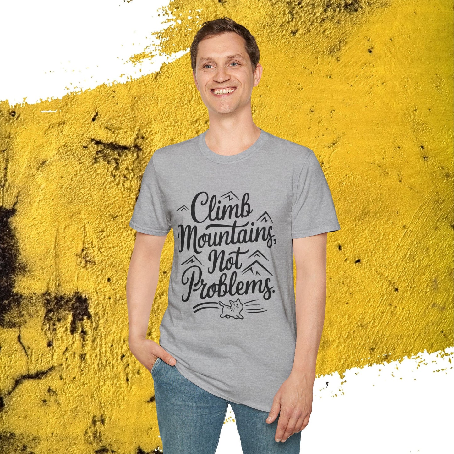Climb Mountain Cotton T-Shirt