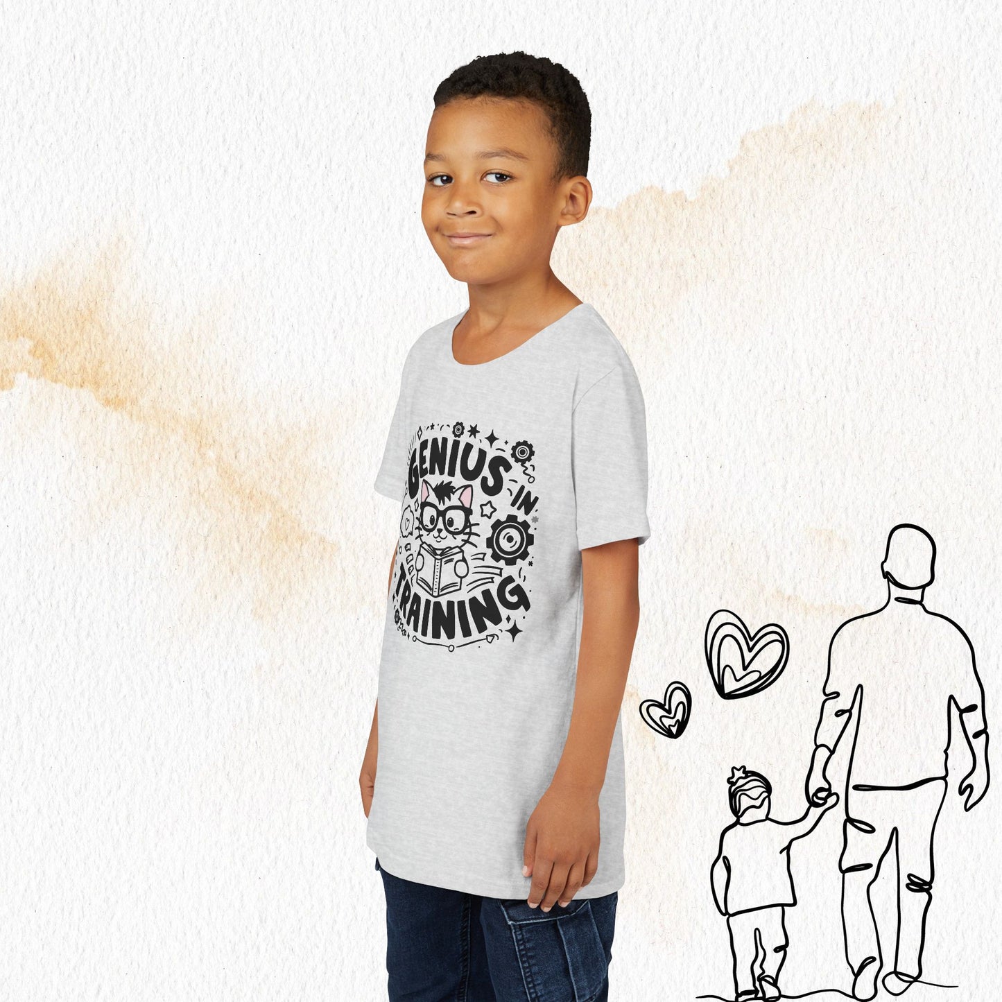 Genius In Training Youth Heavy Cotton T-Shirt