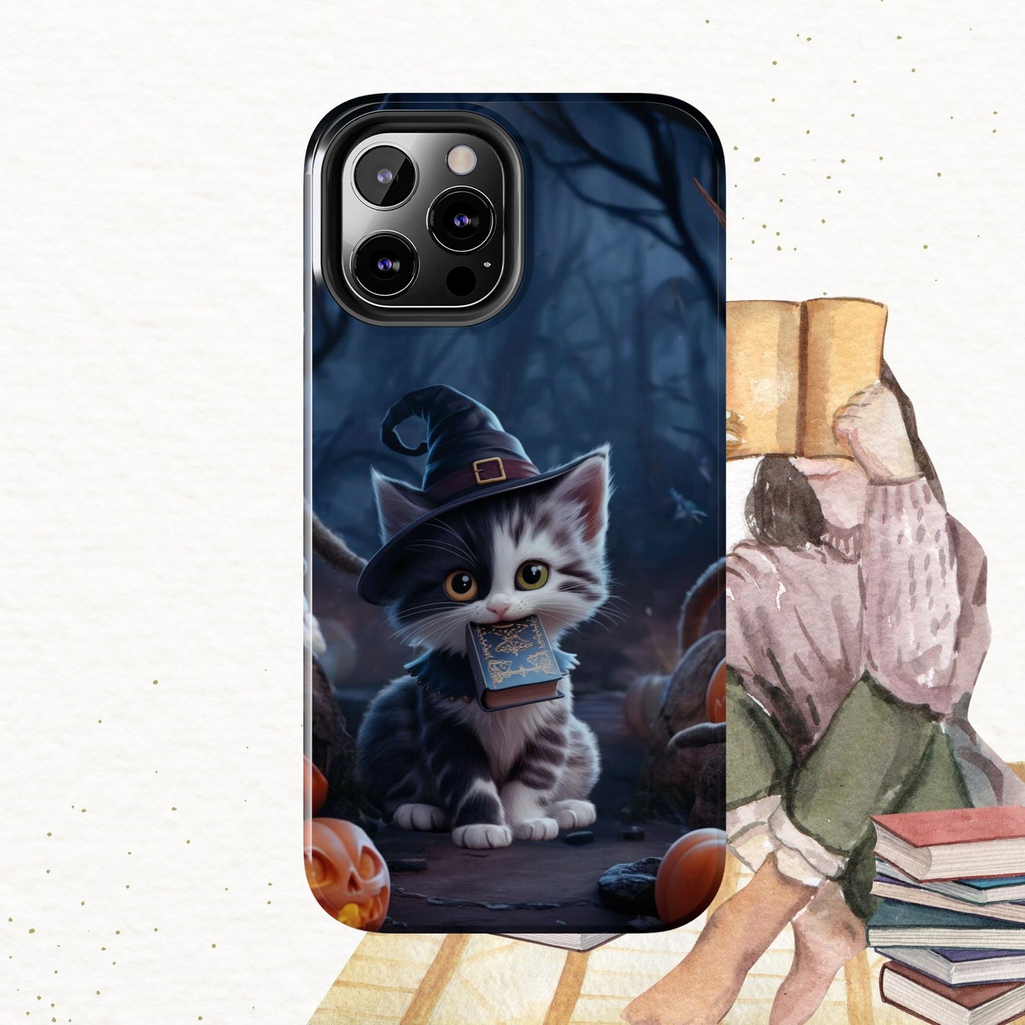 Chrono Catnap Wireless Charging Support Tough Case