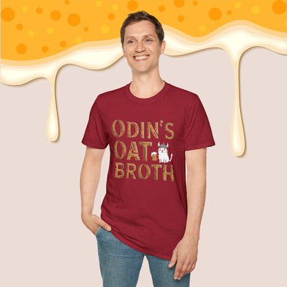 Odin Oat Broth Cotton Crew Neck Men Tshirt