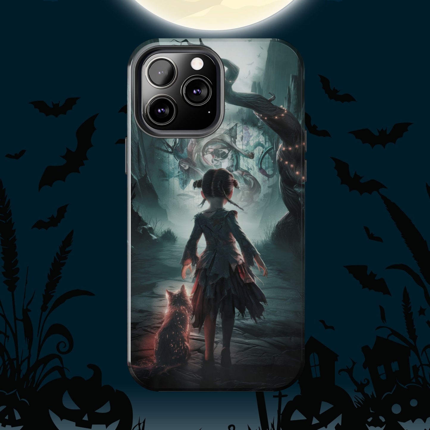 Feline Festivities Wireless Charging Support Tough Case.