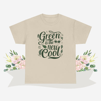 Green Is The New Cool Cotton Crew Neck Tshirt