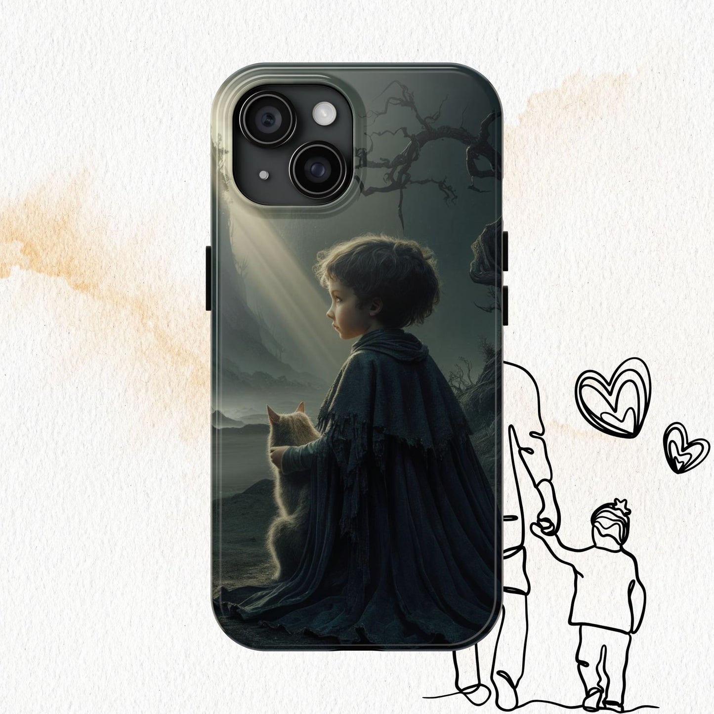 Meowtime Mate Wireless Charging Support Tough Case.