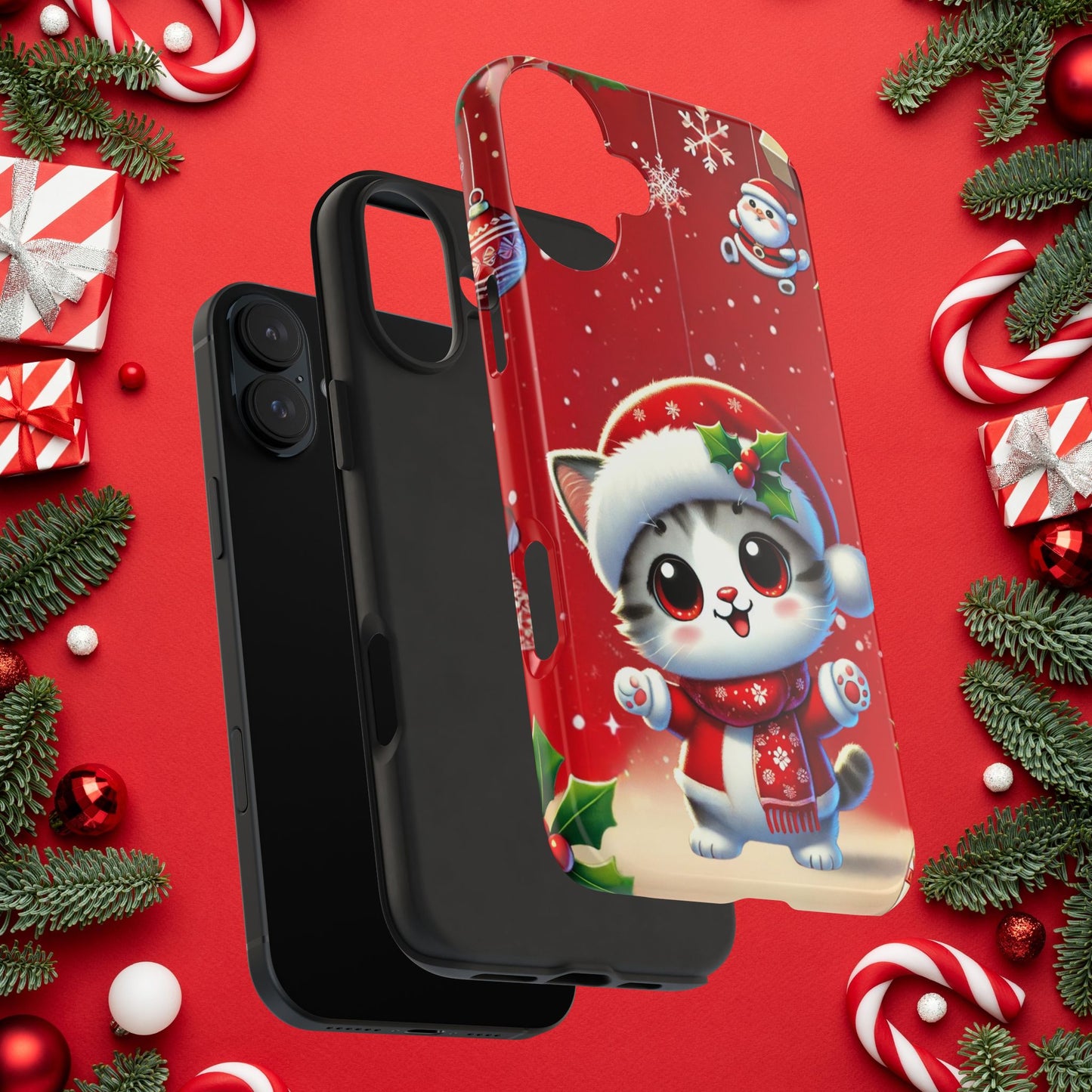 Purrfect Wishes Wireless Charging Support Tough Case