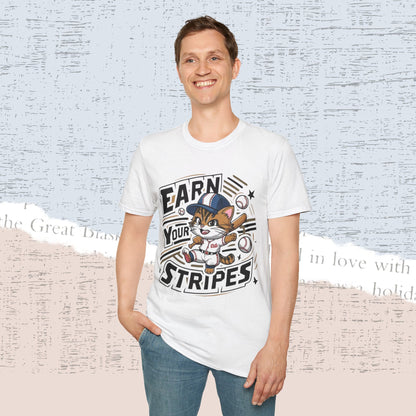 Earn Your Stripe Cotton Men Tee