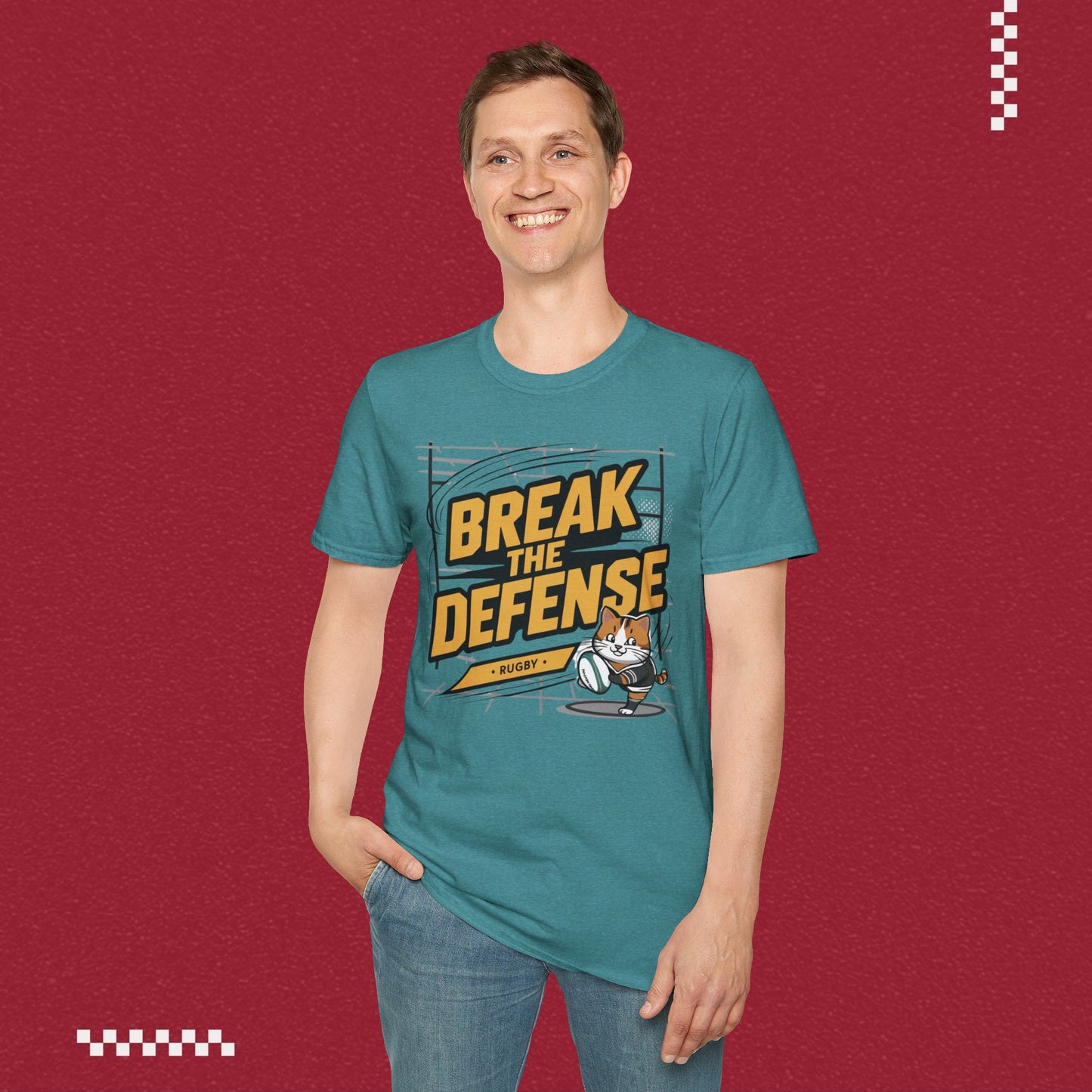 Break The Defence Crew Neck Cotton Men Tshirt