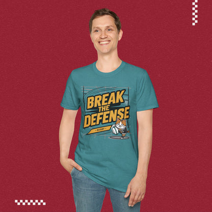 Break The Defence Crew Neck Cotton Men Tshirt