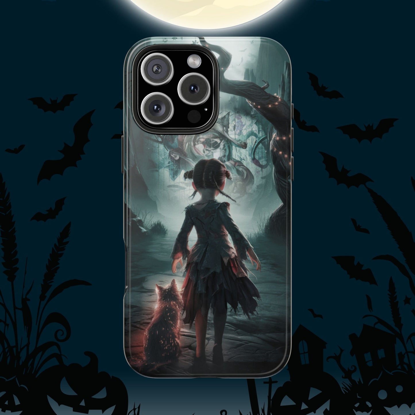 Feline Festivities Wireless Charging Support Tough Case.