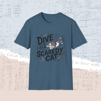 Dive Like Scaredy Cotton Men Tee