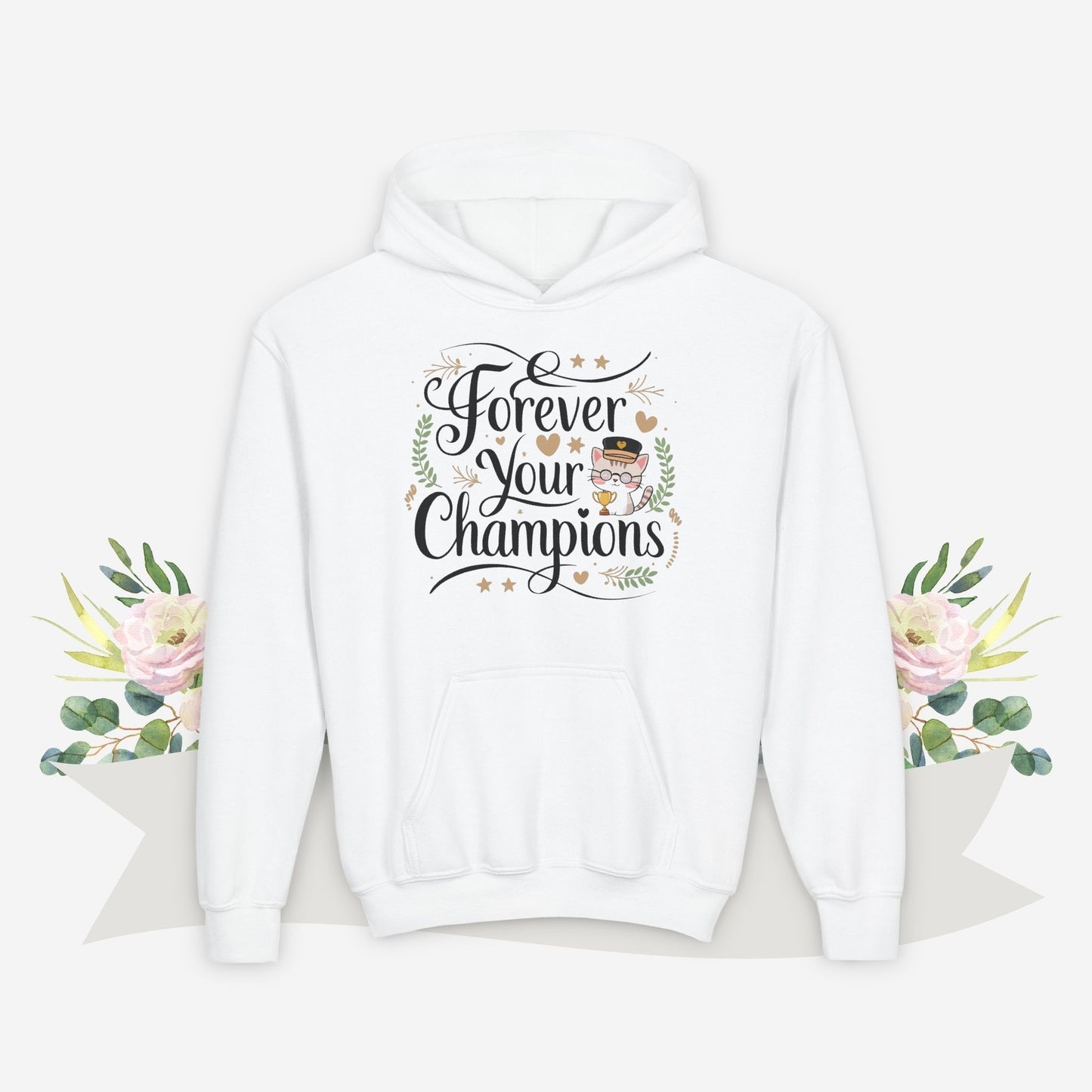 Purrfectly Pampered Youth Heavy Blend Hoodie