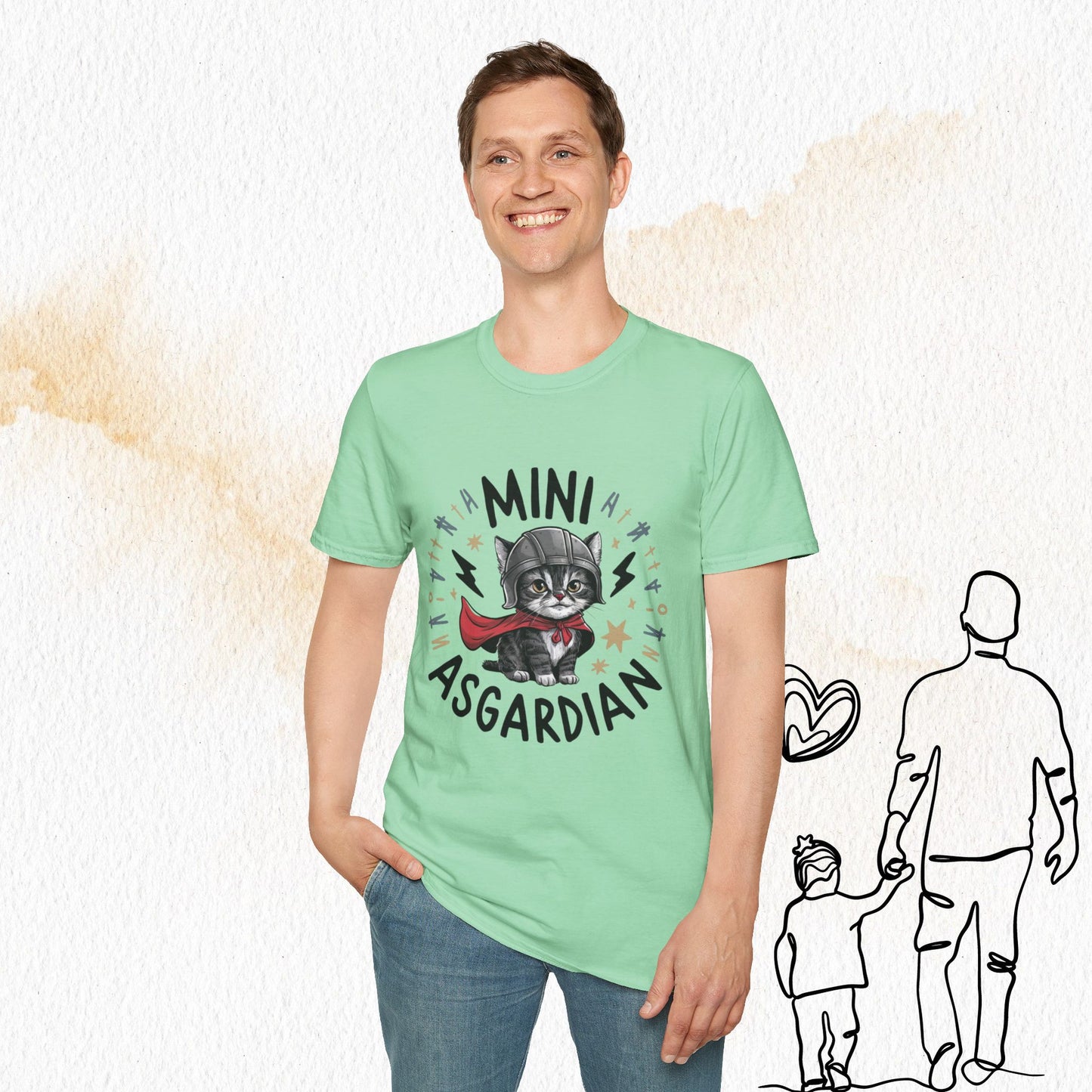Mini Asgardian Cotton Men T-Shirt