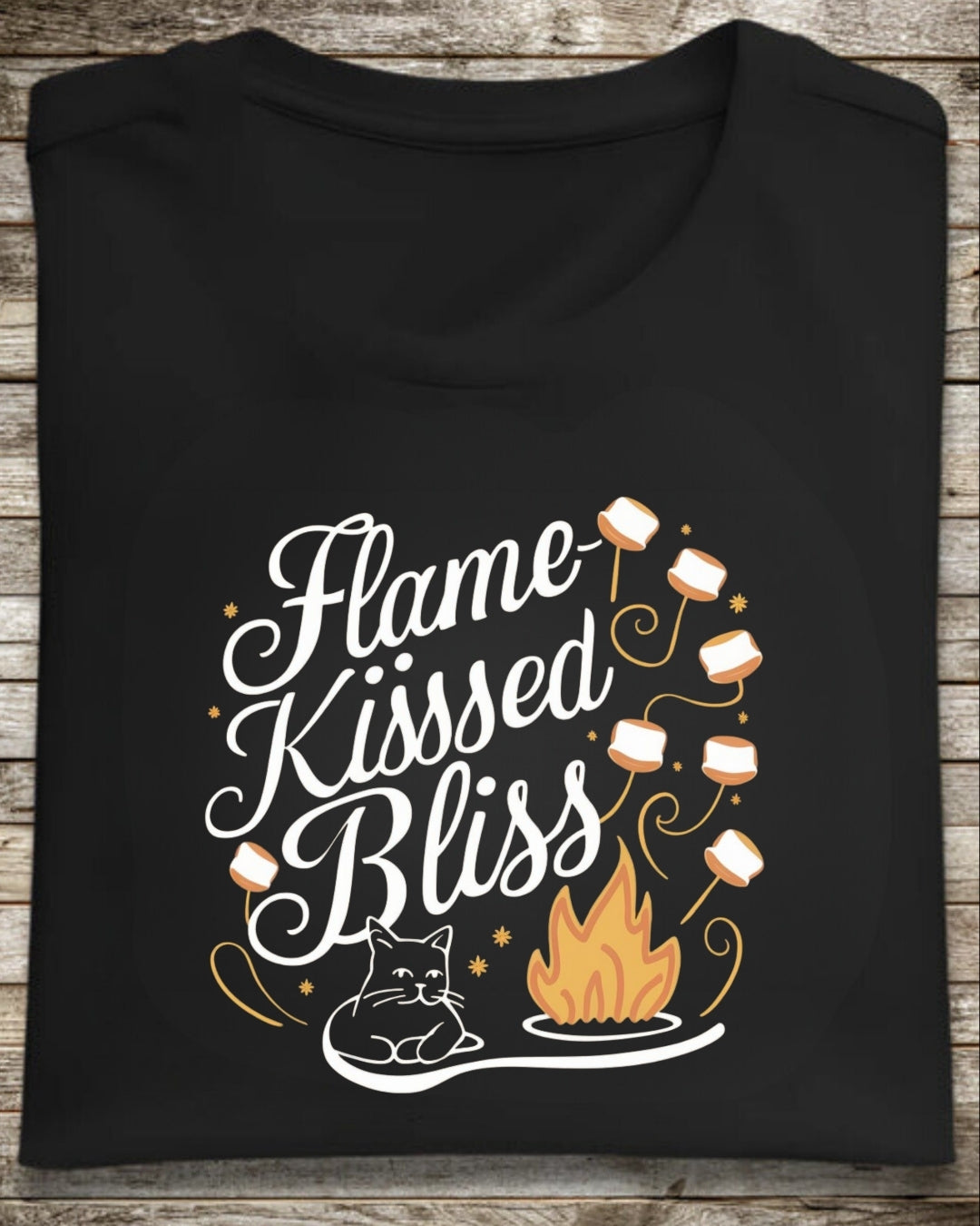 Flame Kiss Bliss Cotton T-Shirt
