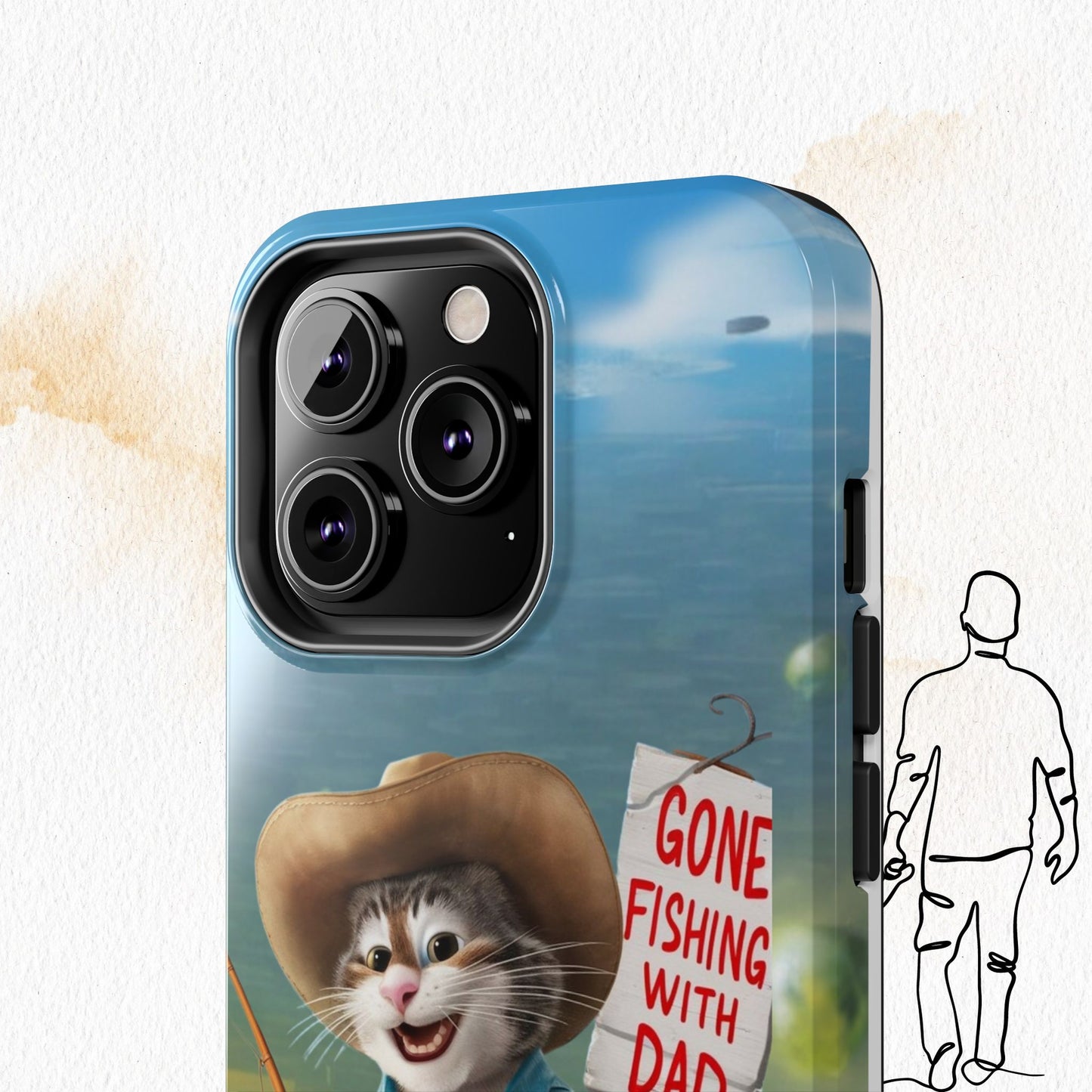Dadcat Defender Wireless Charging Support Tough Case