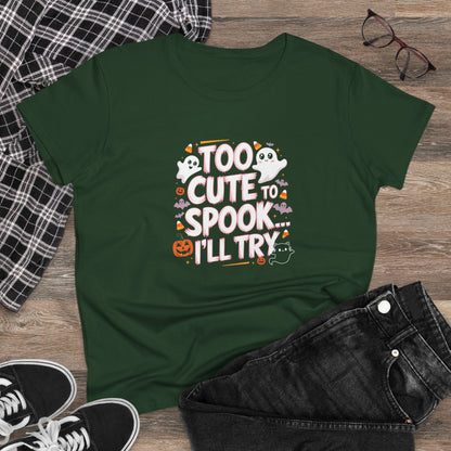 Spooky Delights Women Cotton Tshirt