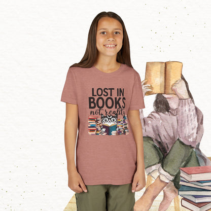 Lost In Book Youth Heavy Cotton T-Shirt