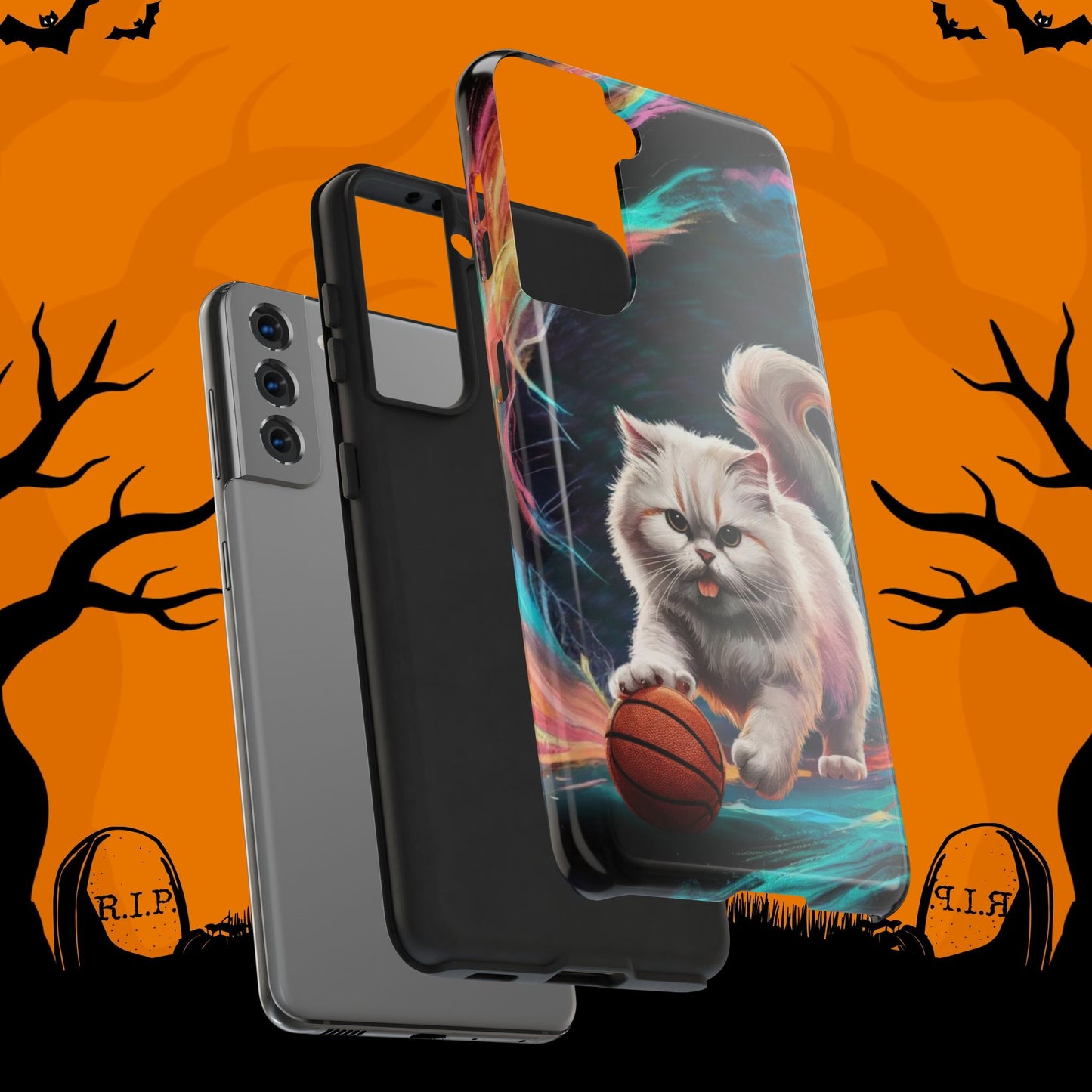 Meowble Dribble Wireless Charging Support Tough Case.