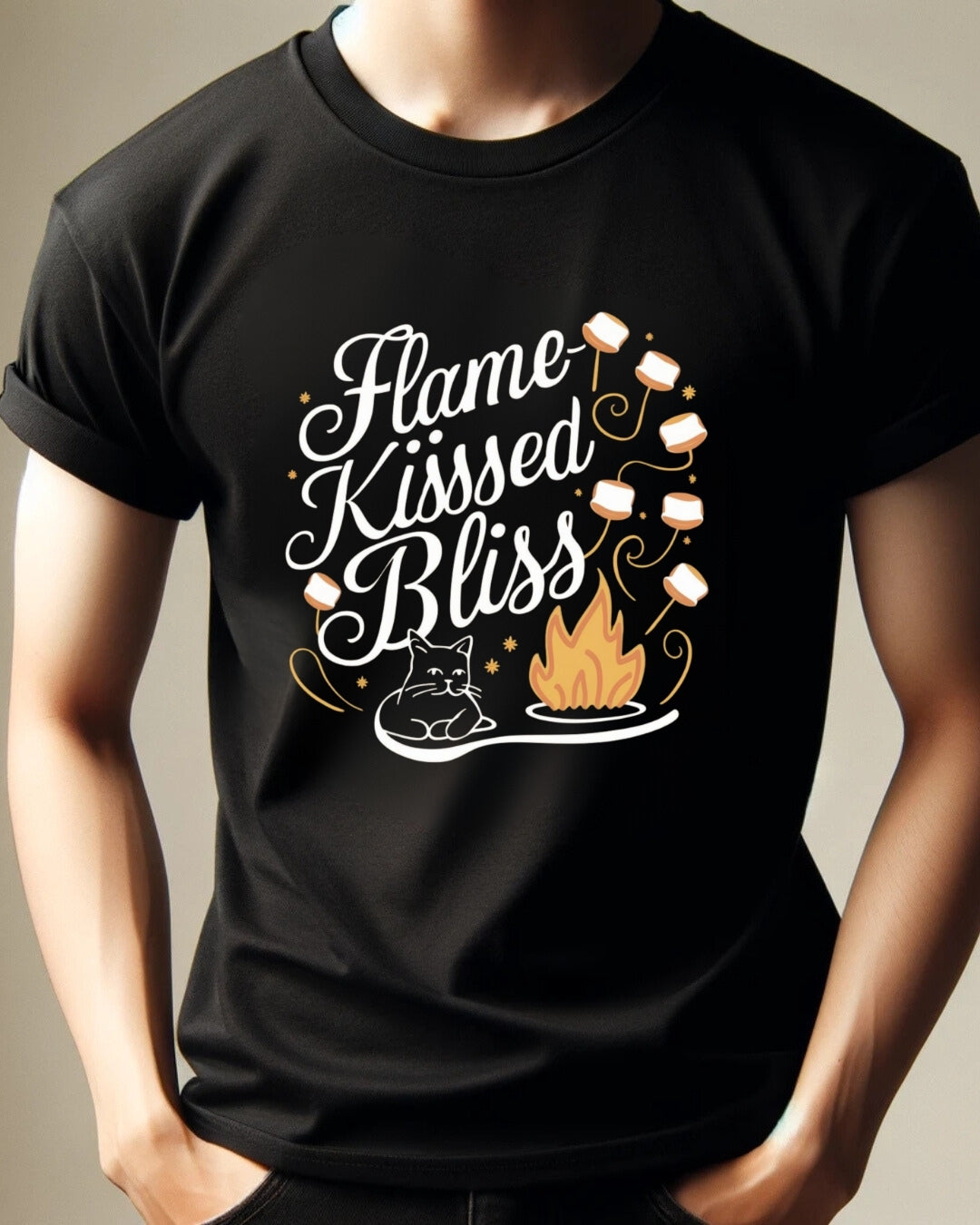 Flame Kiss Bliss Cotton T-Shirt