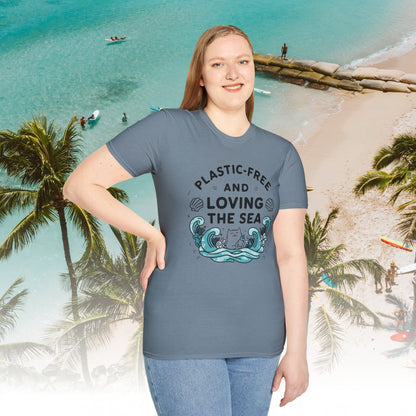 Plastic Free Ocean Cotton T-Shirt