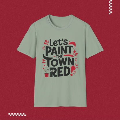 Let Paint Town Red Idiom Cotton T-Shirt