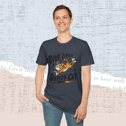 Dive Like Scaredy Cat Cotton Men Tee