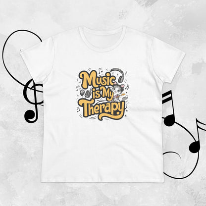 Music Is My Therapy Women Tshirts