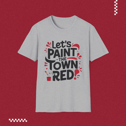 Let Paint Town Red Idiom Cotton T-Shirt